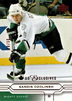 2004-05 Upper Deck - UD Exclusives Canadian #3 Sandis Ozolinsh Front