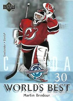 2004-05 Upper Deck - World's Best #WB4 Martin Brodeur Front