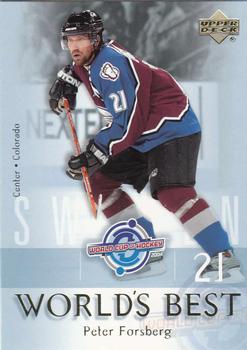 2004-05 Upper Deck - World's Best #WB25 Peter Forsberg Front