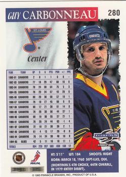 1995-96 Score #280 Guy Carbonneau Back