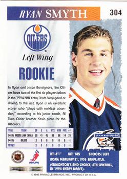 1995-96 Score #304 Ryan Smyth Back