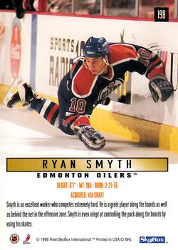 1995-96 SkyBox Impact #198 Ryan Smyth Back