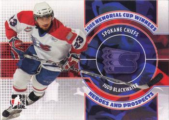 2008-09 In The Game Heroes and Prospects - Memorial Cup Winners #M-10 Judd Blackwater  Front