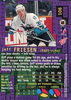 1995-96 Stadium Club #106 Jeff Friesen Back