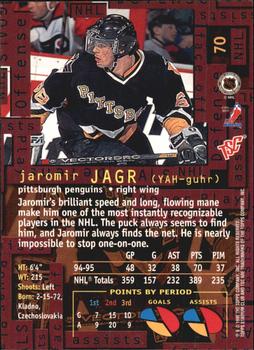 1995-96 Stadium Club #70 Jaromir Jagr Back