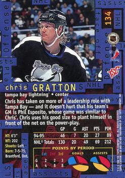 1995-96 Stadium Club #134 Chris Gratton Back