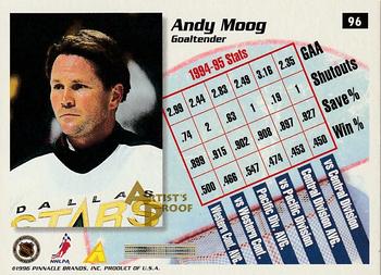 1995-96 Summit - Artist's Proofs #96 Andy Moog Back