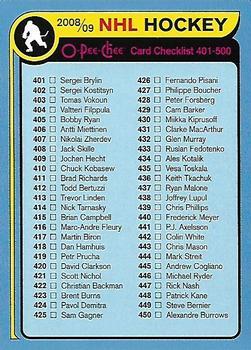 2008-09 O-Pee-Chee - 1979-80 Retro Blank Back #500 Checklist  Front