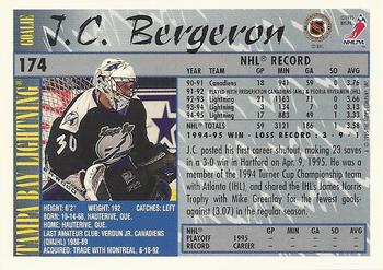 1995-96 Topps #174 Jean-Claude Bergeron Back