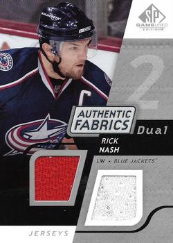 2008-09 SP Game Used - Authentic Fabrics Dual #AF-RN Rick Nash  Front