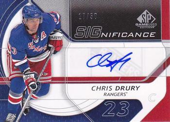 2008-09 SP Game Used - SIGnificance #SIG-CD Chris Drury  Front