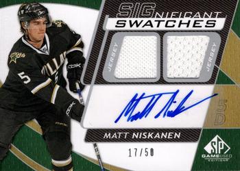 2008-09 SP Game Used - SIGnificant Swatches #SS-MN Matt Niskanen  Front
