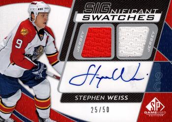 2008-09 SP Game Used - SIGnificant Swatches #SS-SW Stephen Weiss  Front