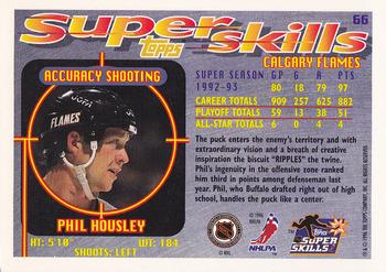1995-96 Topps Super Skills #66 Phil Housley Back