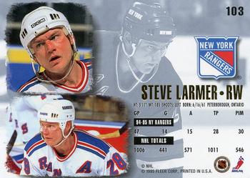 1995-96 Ultra #103 Steve Larmer Back