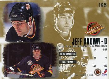 1995-96 Ultra #165 Jeff Brown Back