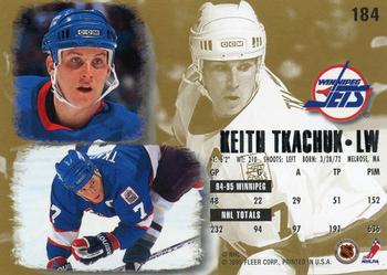 1995-96 Ultra #184 Keith Tkachuk Back