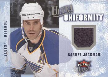 2008-09 Ultra - Ultra Uniformity #UA-BJ Barret Jackman Front