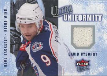 2008-09 Ultra - Ultra Uniformity #UA-DV David Vyborny Front