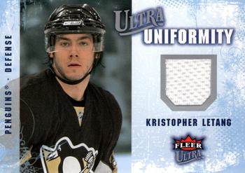 2008-09 Ultra - Ultra Uniformity #UA-LE Kristopher Letang Front