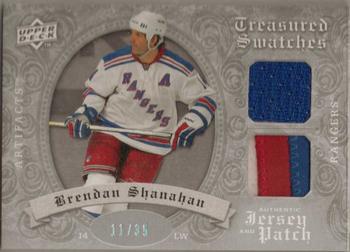 2008-09 Upper Deck Artifacts - Treasured Swatches Jersey / Patch Combo Silver #TSD-BS Brendan Shanahan  Front