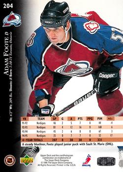 1995-96 Upper Deck #204 Adam Foote Back