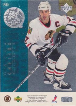 1995-96 Upper Deck - All-Stars #AS2 Scott Stevens / Chris Chelios Back