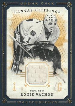 2008-09 Upper Deck Masterpieces - Canvas Clippings Blue #CC-RV2 Rogie Vachon  Front