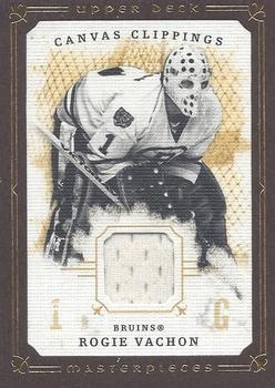 2008-09 Upper Deck Masterpieces - Canvas Clippings Brown #CC-RV2 Rogie Vachon  Front