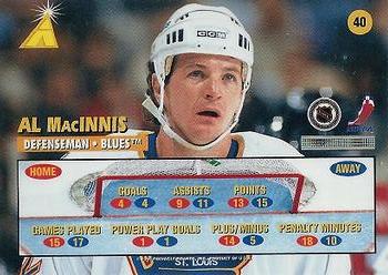 1995-96 Zenith #40 Al MacInnis Back