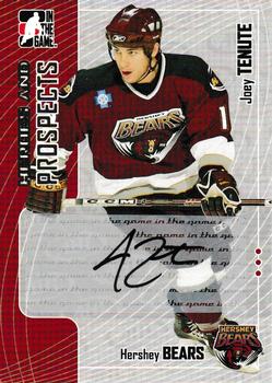 2005-06 In The Game Heroes and Prospects - Autographs Series II #A-JTE Joey Tenute Front