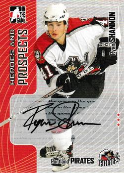 2005-06 In The Game Heroes and Prospects - Autographs Series II #A-RSH Ryan Shannon Front