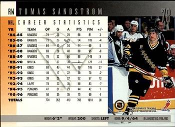 1996-97 Donruss #78 Tomas Sandstrom Back