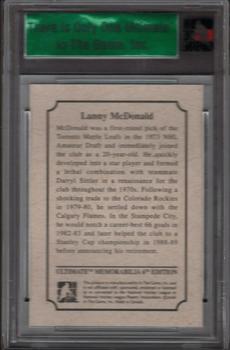 2005-06 In The Game Ultimate Memorabilia Level 2 - Level 3 #NNO Lanny McDonald Back