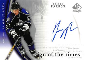 2005-06 SP Authentic - Sign of the Times #GP George Parros Front