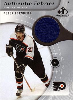 2005-06 SP Game Used - Authentic Fabrics #AF-PF Peter Forsberg Front
