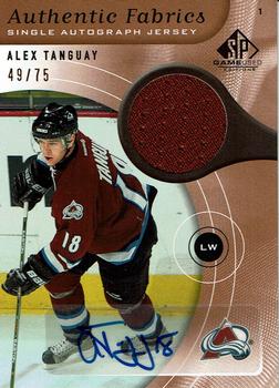 2005-06 SP Game Used - Authentic Fabrics Autographs #AAF-AT Alex Tanguay Front