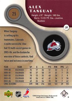 2005-06 SP Game Used - Gold #25 Alex Tanguay Back