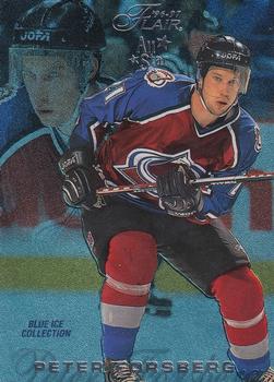 1996-97 Flair - Blue Ice Collection #B18 Peter Forsberg Front