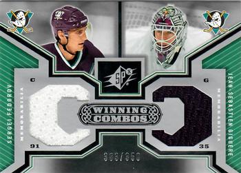 2005-06 SPx - Winning Combos #WC-FG Sergei Fedorov / Jean-Sebastien Giguere Front