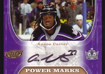 2005-06 Upper Deck Power Play - Power Marks #PM-AC Anson Carter Front