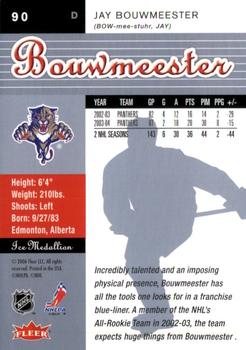 2005-06 Ultra - Ice Medallion #90 Jay Bouwmeester Back