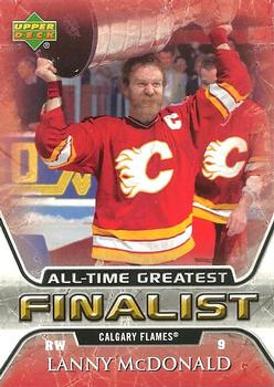 2005-06 Upper Deck - 2005-06 Upper Deck NHL All-Time Greatest Finalist #10 Lanny McDonald Front
