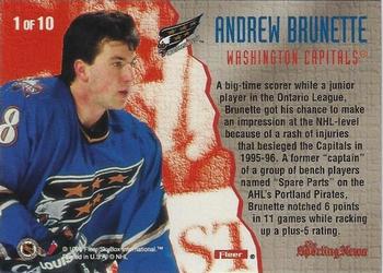 1996-97 Fleer - Calder Candidates #1 Andrew Brunette Back