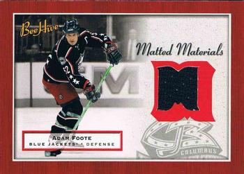 2005-06 Upper Deck Beehive - Matted Materials #MM-AF Adam Foote Front