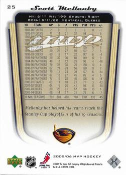 2005-06 Upper Deck MVP - Gold #25 Scott Mellanby Back