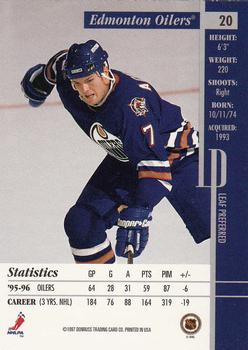 1996-97 Leaf Preferred #20 Jason Arnott Back