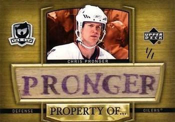 2005-06 Upper Deck The Cup - Property of #PO-CP Chris Pronger Front