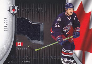 2005-06 Upper Deck Ultimate Collection - National Heroes Jerseys #NHJ-FO Adam Foote Front