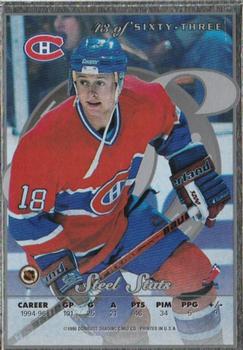 1996-97 Leaf Preferred - Steel #43 Valeri Bure Back